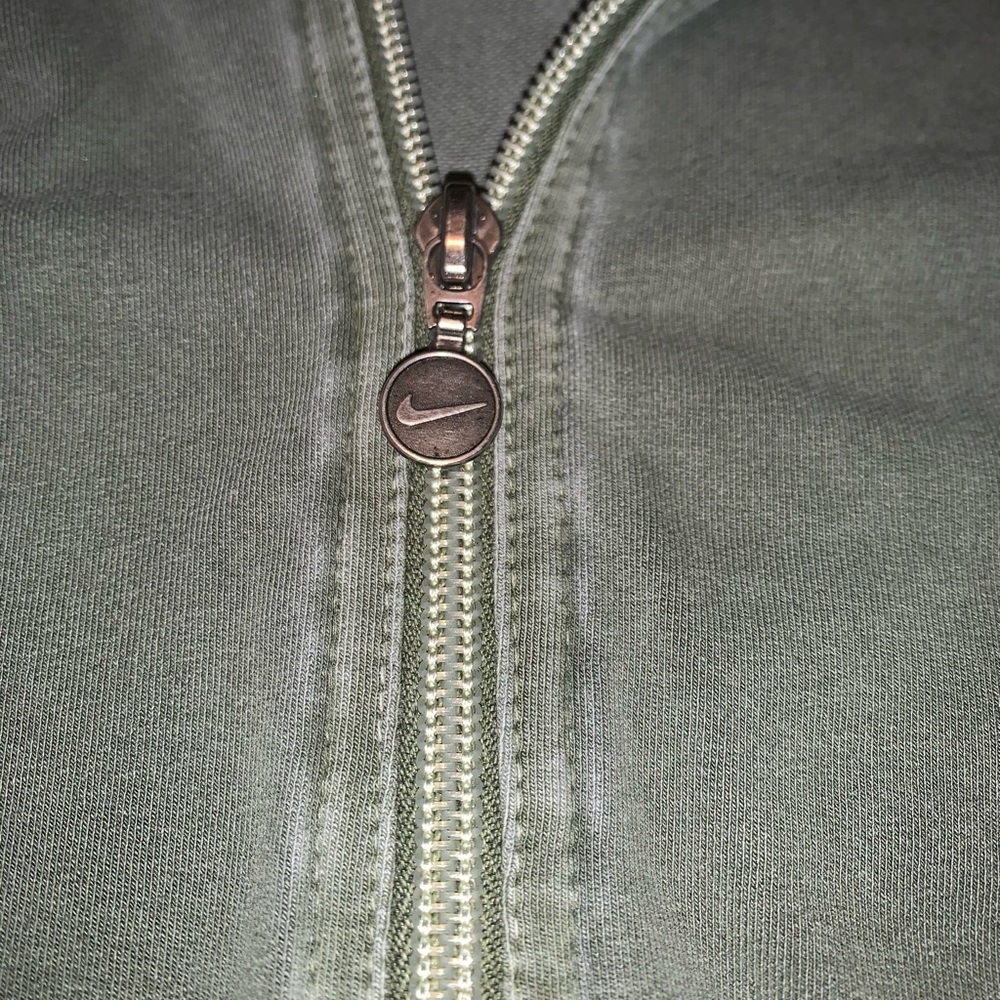 Distressed Army Green Nike Patch Jacket - Picture 2 of 5